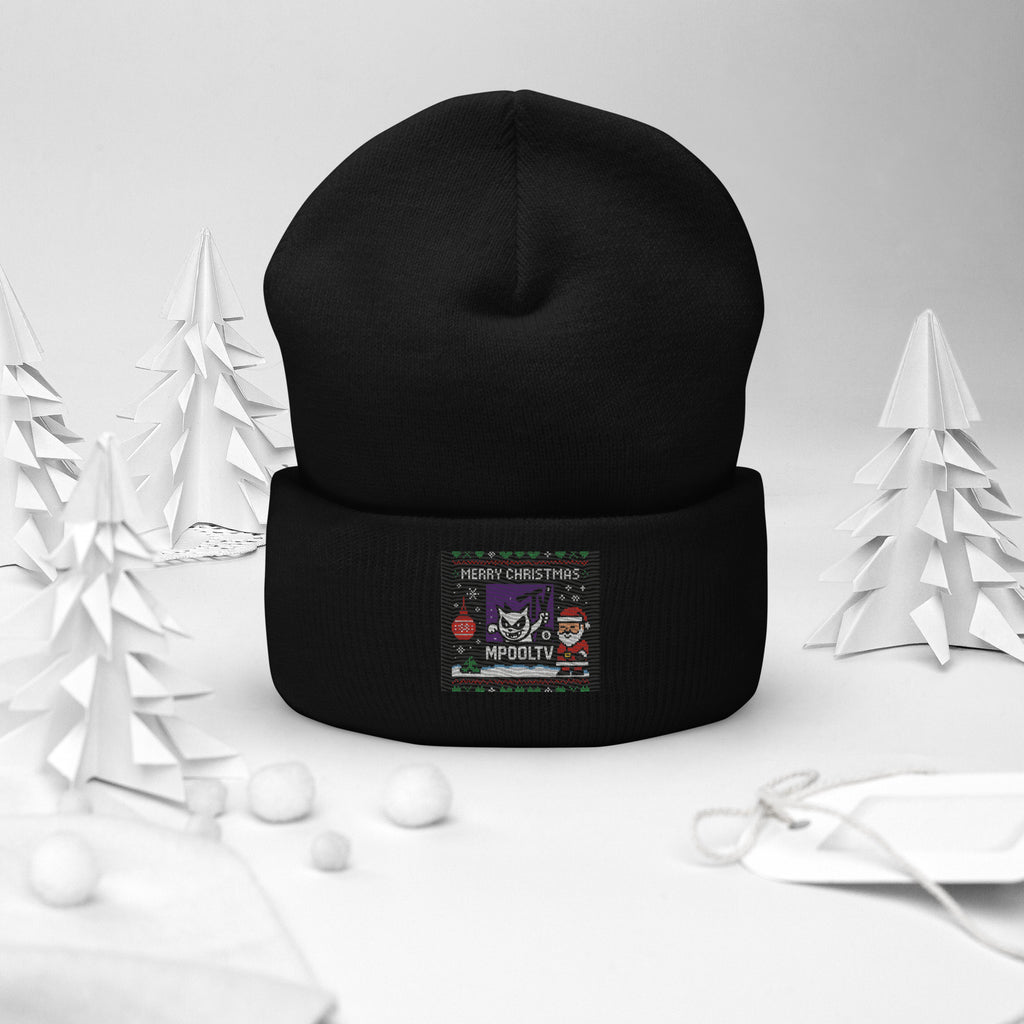 gorro navidad mpooltv beanie navideño billar
