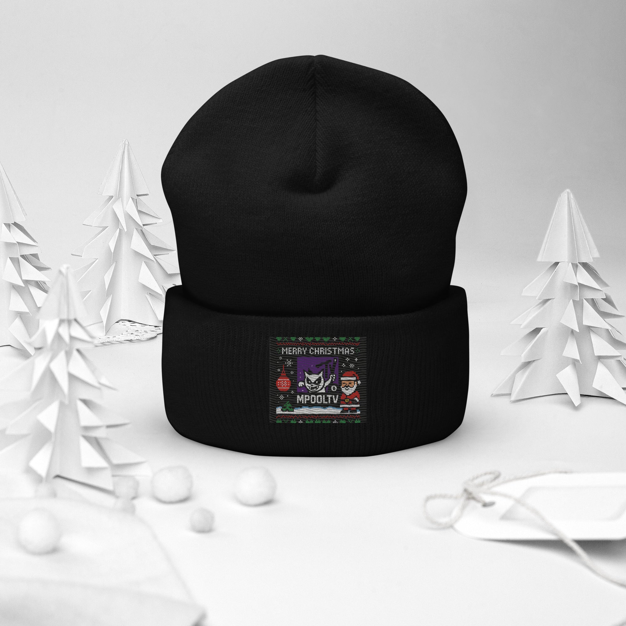 gorro navidad mpooltv beanie navideño billar